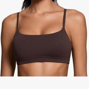 CRZ YOGA Butterluxe Adjustable Sports Bra - Hot Fudge Brown
